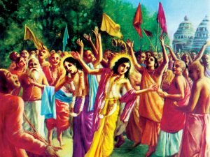 BG 3. 10 Lord Caitanya leads thousands of followers in the congregational chanting